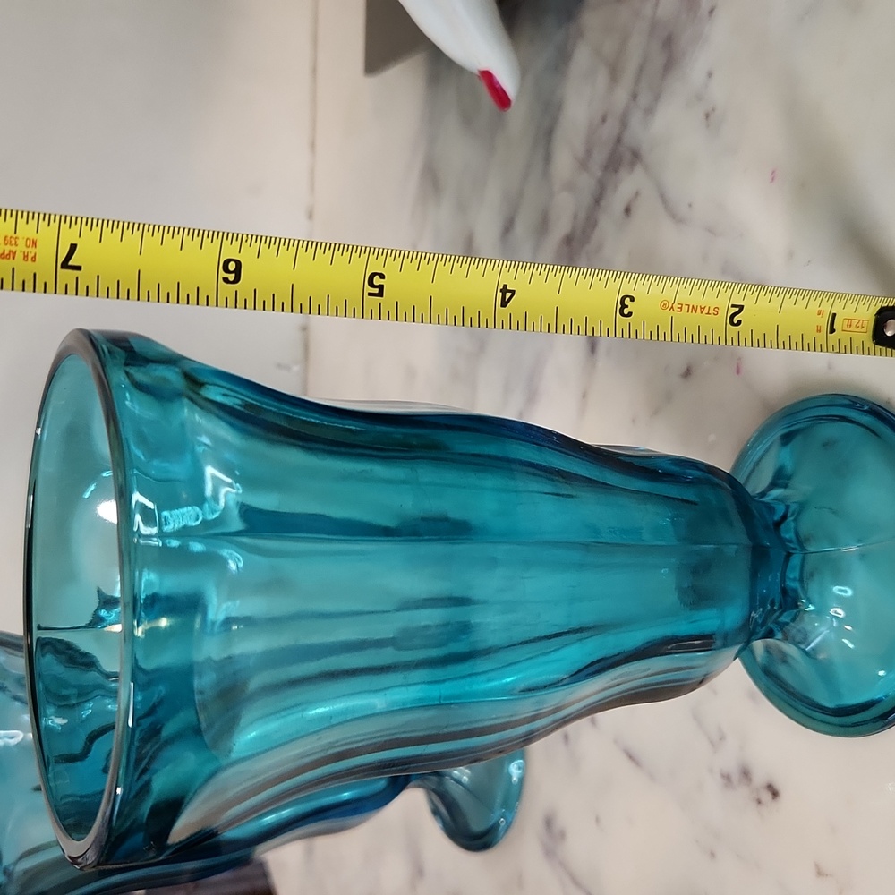 Anchor Hocking | Aquamarine Tulip Soad Fountian Glasses - Picture 3 of 3
